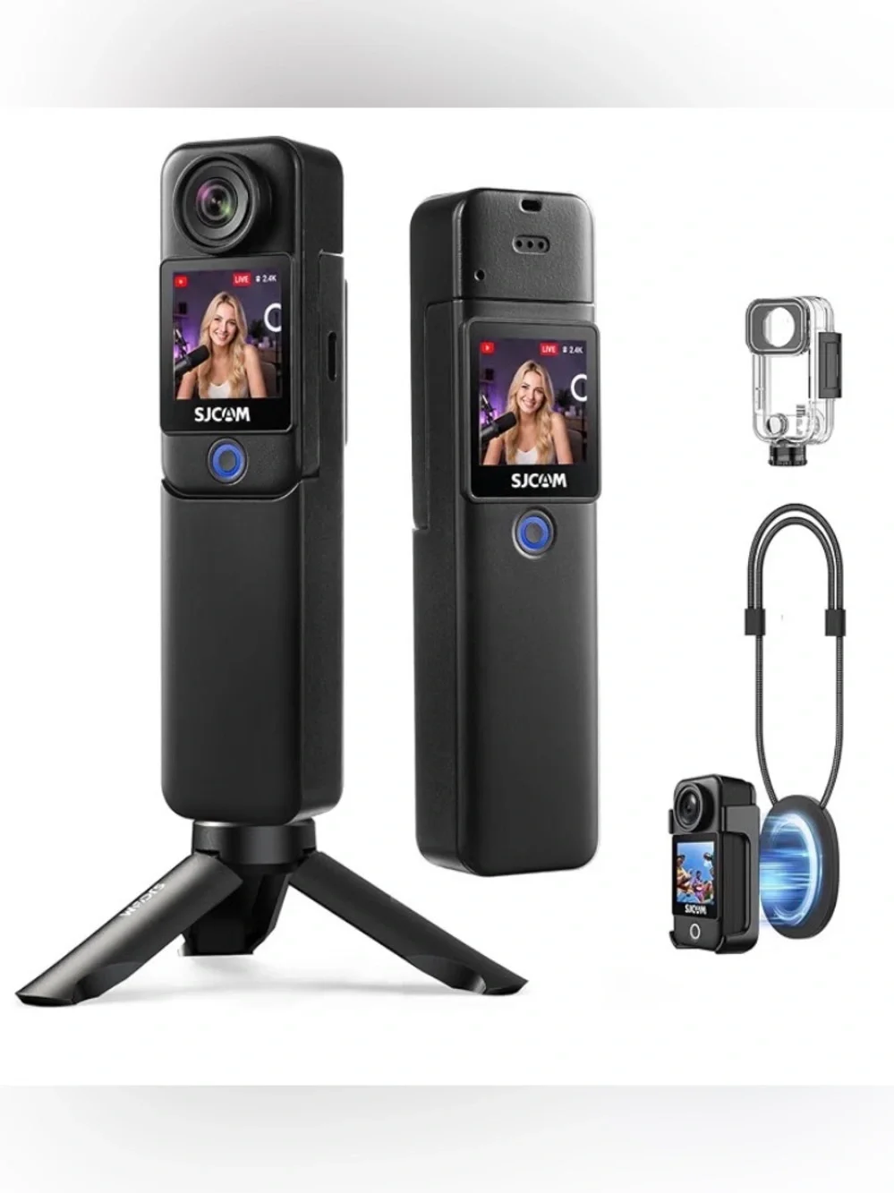 C300 Action Camera (Black) - Dual Touch Screen